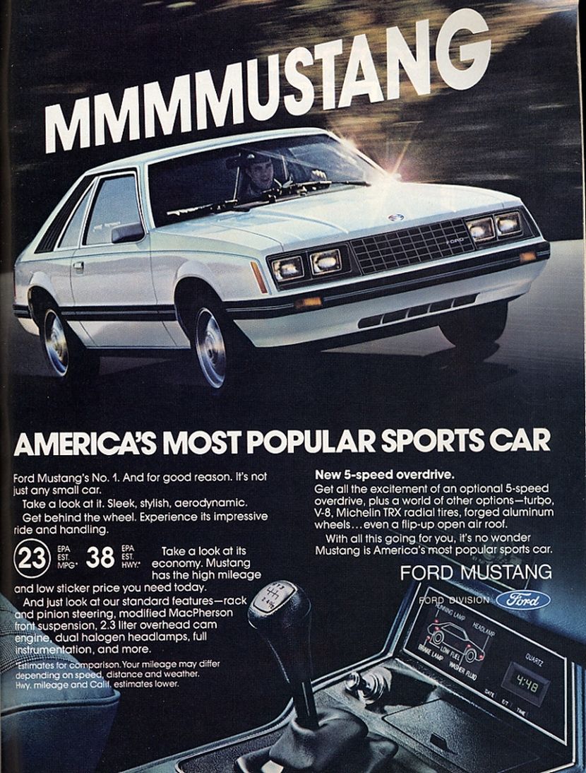 1980 Ford Mustang Advertising